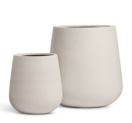 Кашпо TREEZ ERGO - Fine Rock - Design-чаша - Белый камень