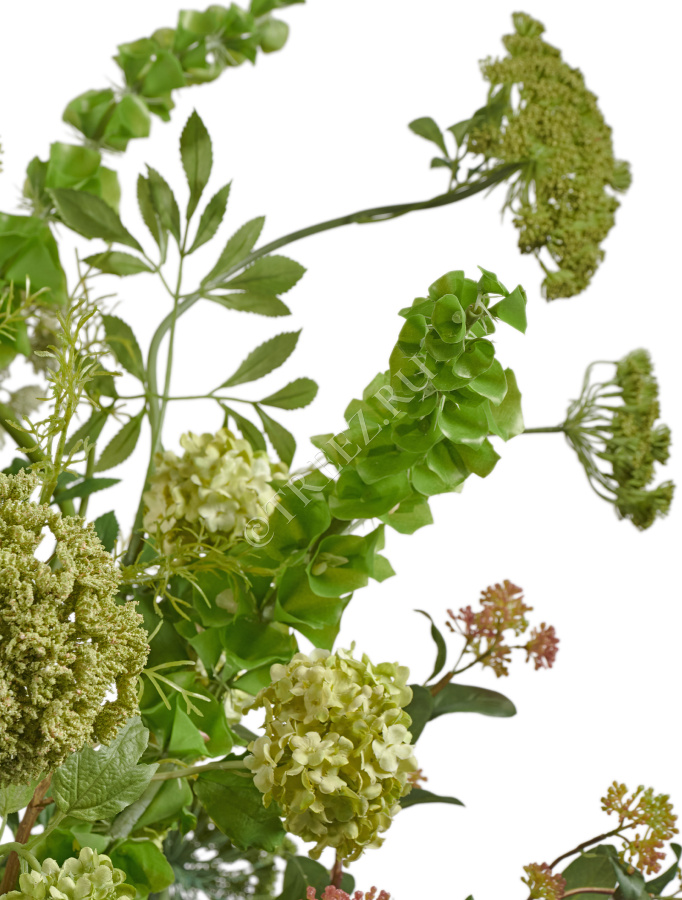 Композиция "Flower Inspiration" в вазе Moho дымчато-серый песок (ELE) фото