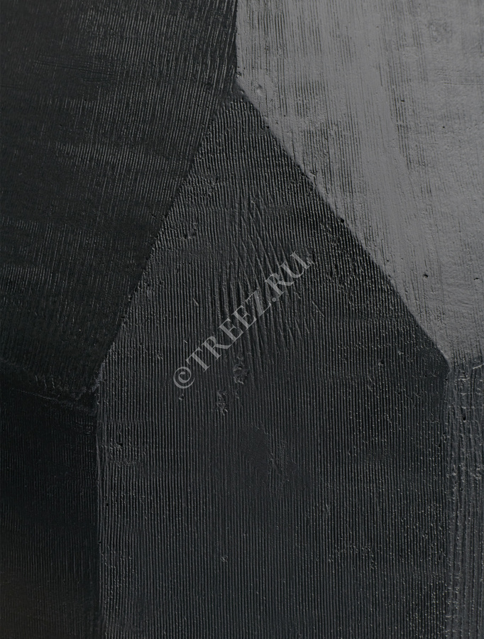 Кашпо TREEZ Effectory - Anthra - Высокий Design-многогранник - Антрацит фото