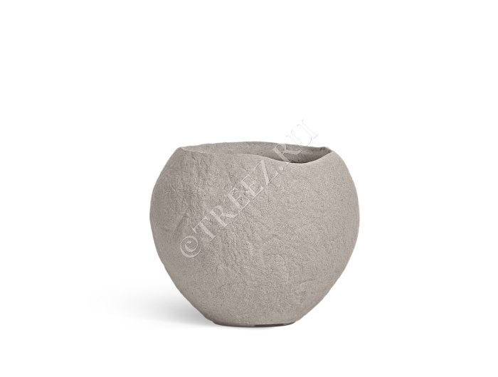 Кашпо TREEZ Effectory - Organic - Сфера - Белый песок фото