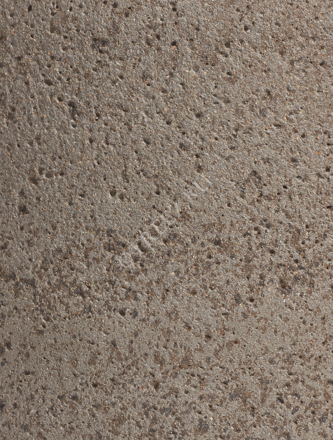 Кашпо TREEZ ERGO - Hard Rock - Высокий округлый цилиндр - Песок серый беж фото