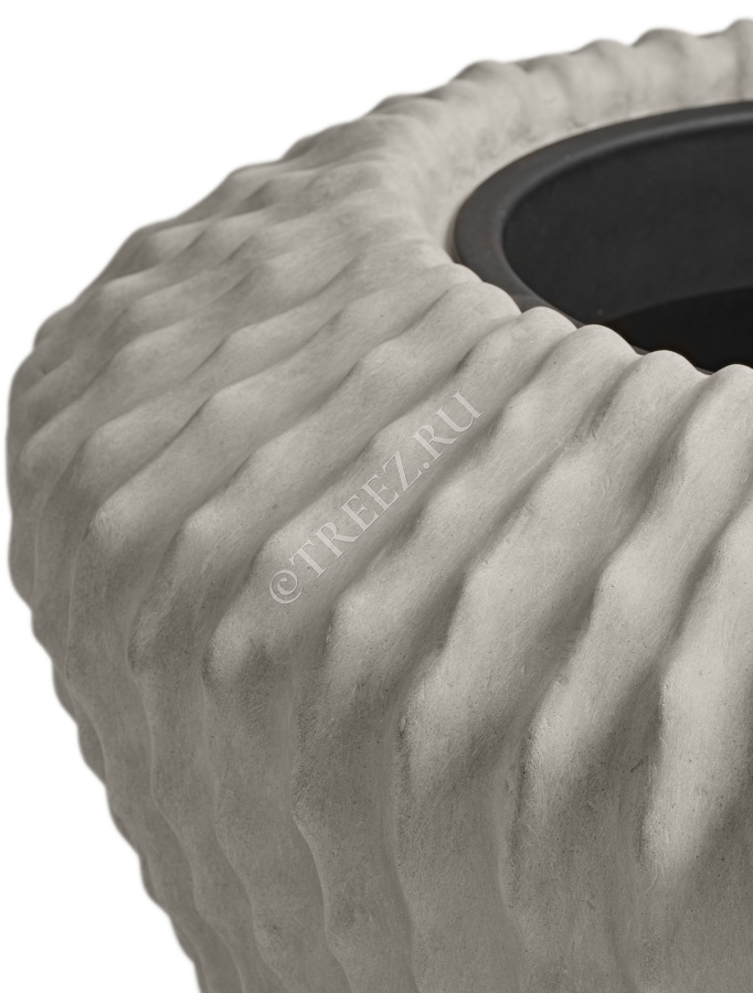 Кашпо TREEZ Effectory - Moho - Design-конус - Белый песок фото