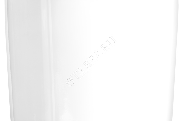 Кашпо TREEZ Effectory - Gloss - Низкая широкая чаша - Белый глянцевый лак фото