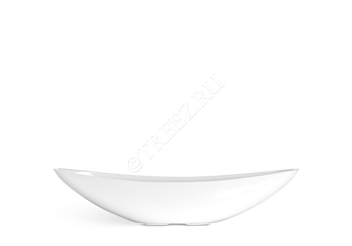 Кашпо TREEZ Effectory - Gloss - Ваза-Лодка (2 размера) - Белый глянцевый лак фото