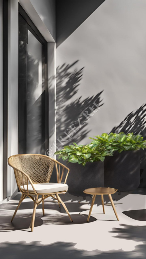 Сет № 37 - Хосты в кашпо Treez Ergo Hard Rock Цилиндрическая чаша на колёсиках фото