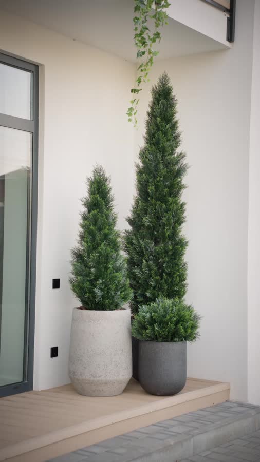 Кашпо TREEZ ERGO - Hard Rock - Цилиндрическая Чаша - Чёрный песок фото