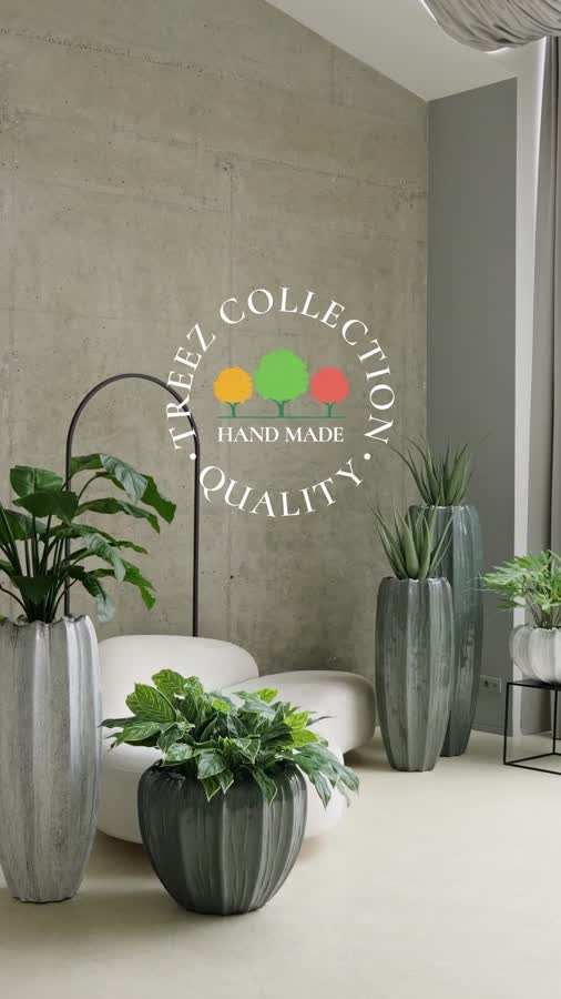 Кашпо TREEZ Effectory - Aura - Высокая Кашпо-ваза - Жемчужный лак фото